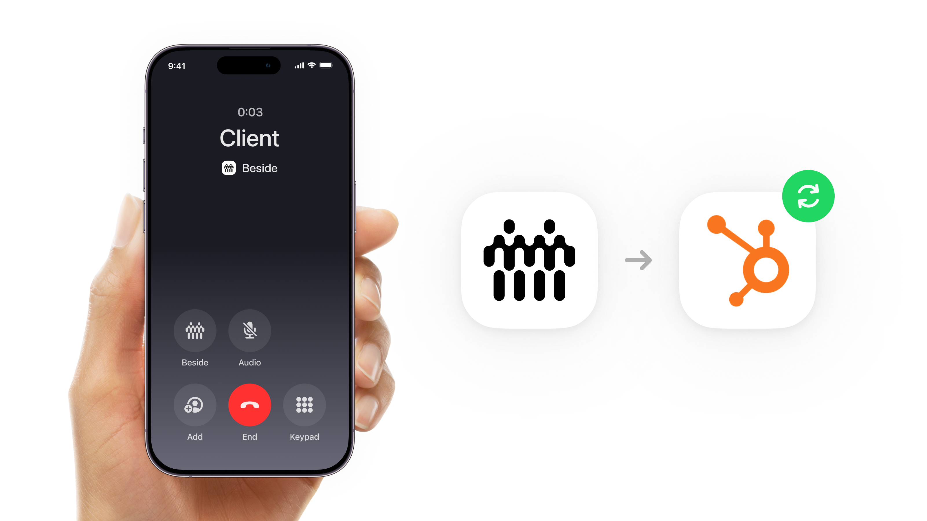Beside integrates with HubSpot